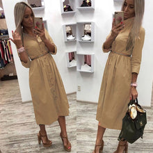 Load image into Gallery viewer, Women Casual Sashes a Line Party Dress
